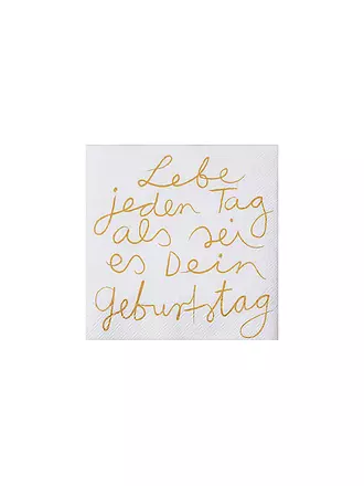 RAEDER | Serviettes de cocktail 25x25cm VIS CHAQUE JOUR | 